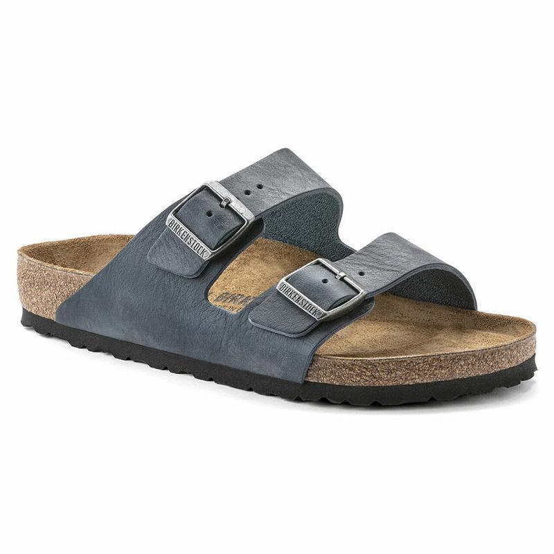 Arizona Birkenstock Natural Kozene Panske Siva | SK 317ILH